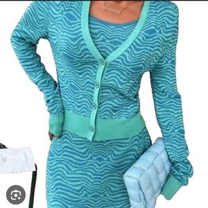 Zara Matching dress and cardigan